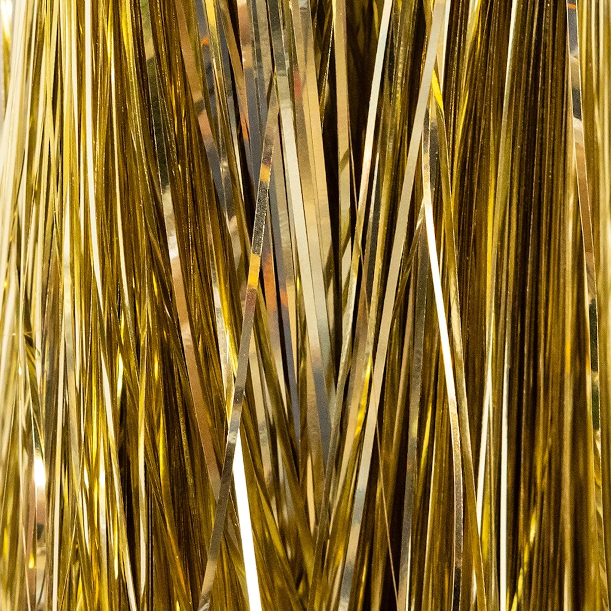 Gold or Silver or Iridescent Tinsel Strips Gold