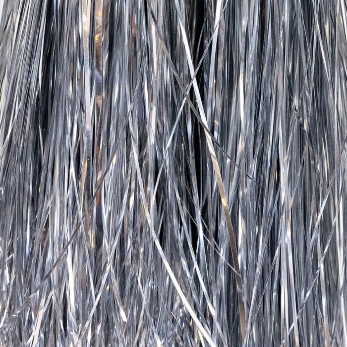 Gold or Silver or Iridescent Tinsel Strips Silver