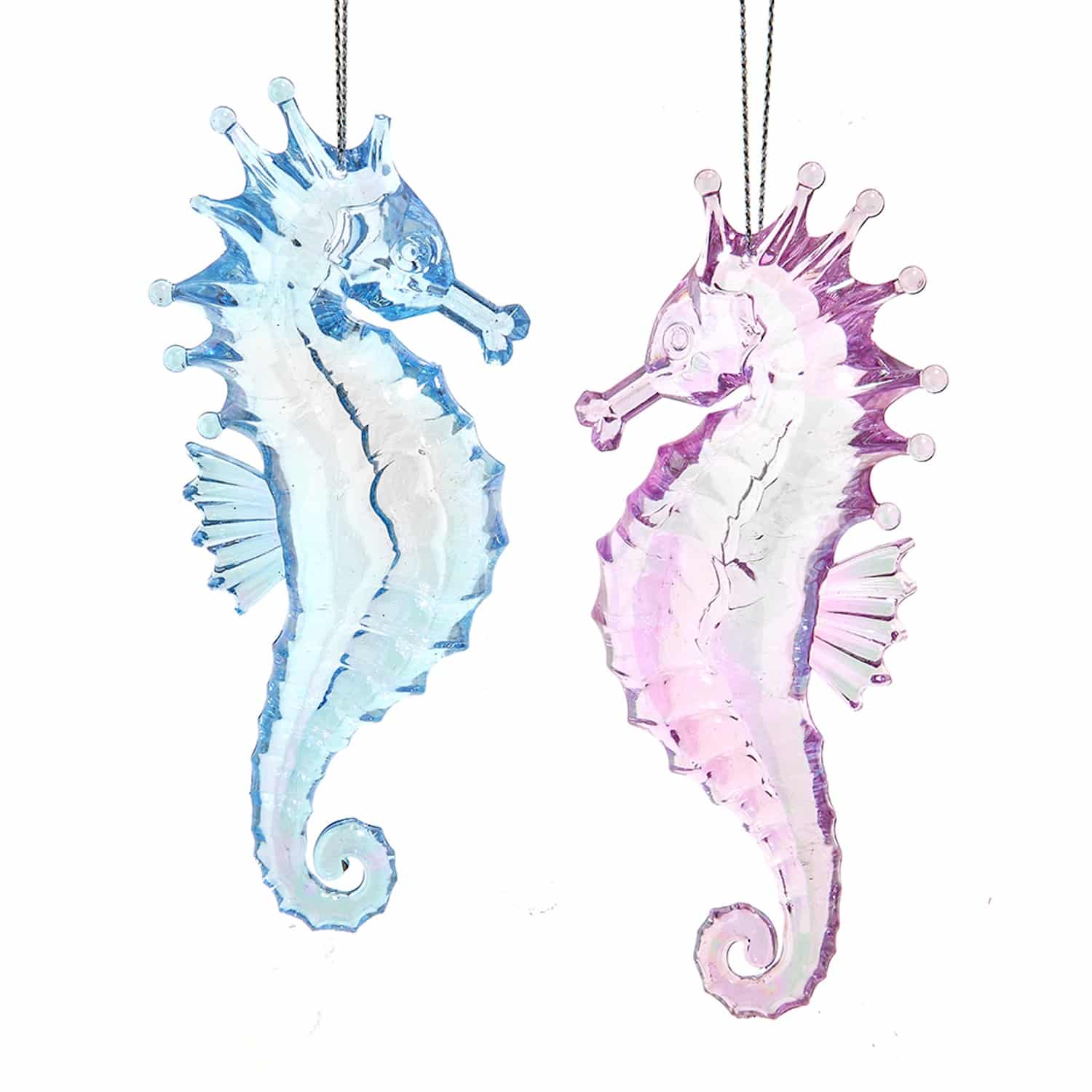 Iridescent Seahorse Ornaments