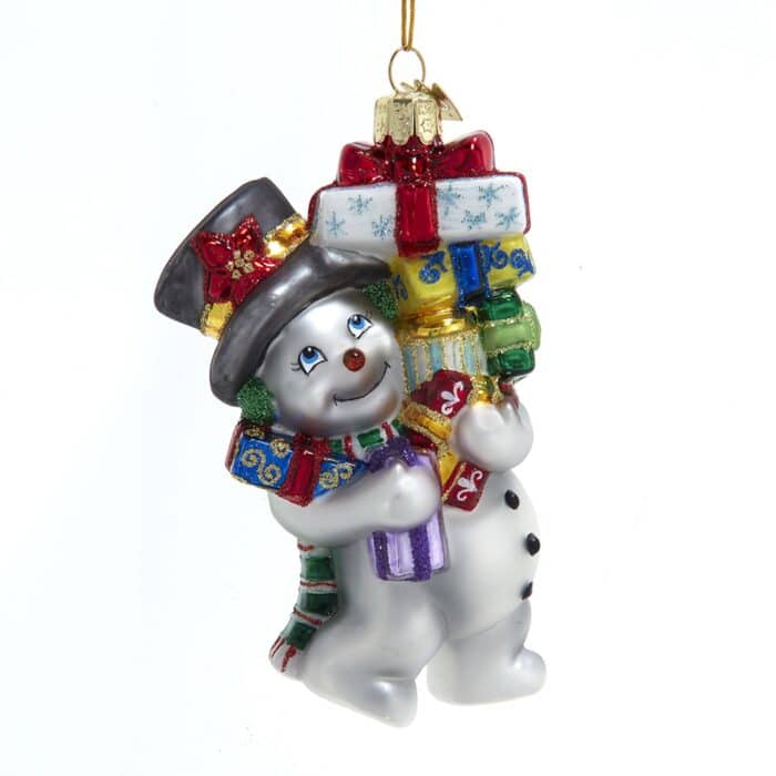 Loads of Presents Snowman Ornaments