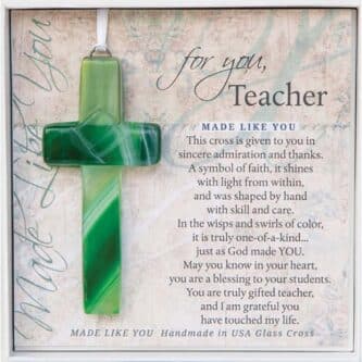 Made Like You Teacher Cross Ornament