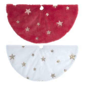 Mini Red Or White Star Tree Skirt 20
