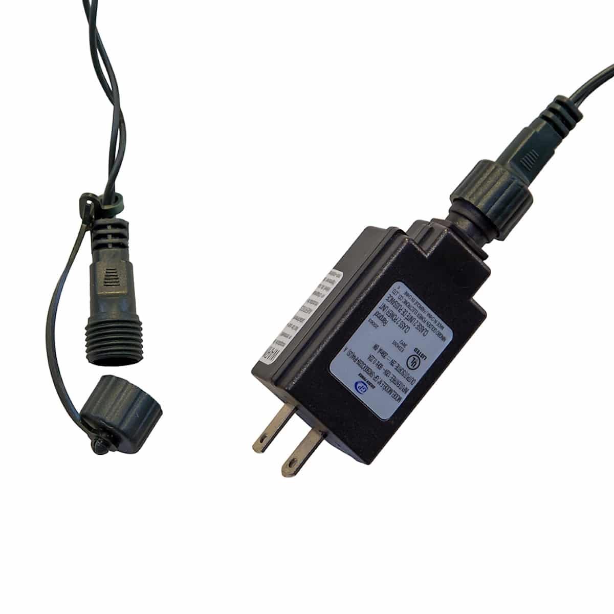 Multicolor or Warm White Super C9 Yard Stake Lights Plug and Adapter