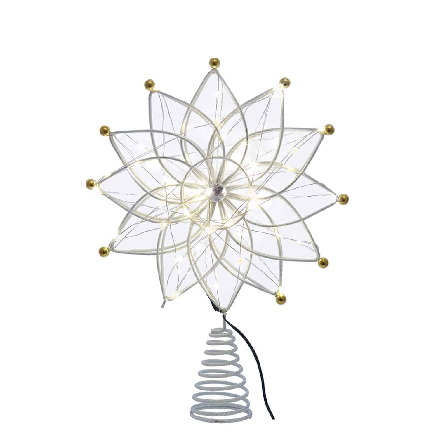Petal 12 Point Led Tree Topper Front