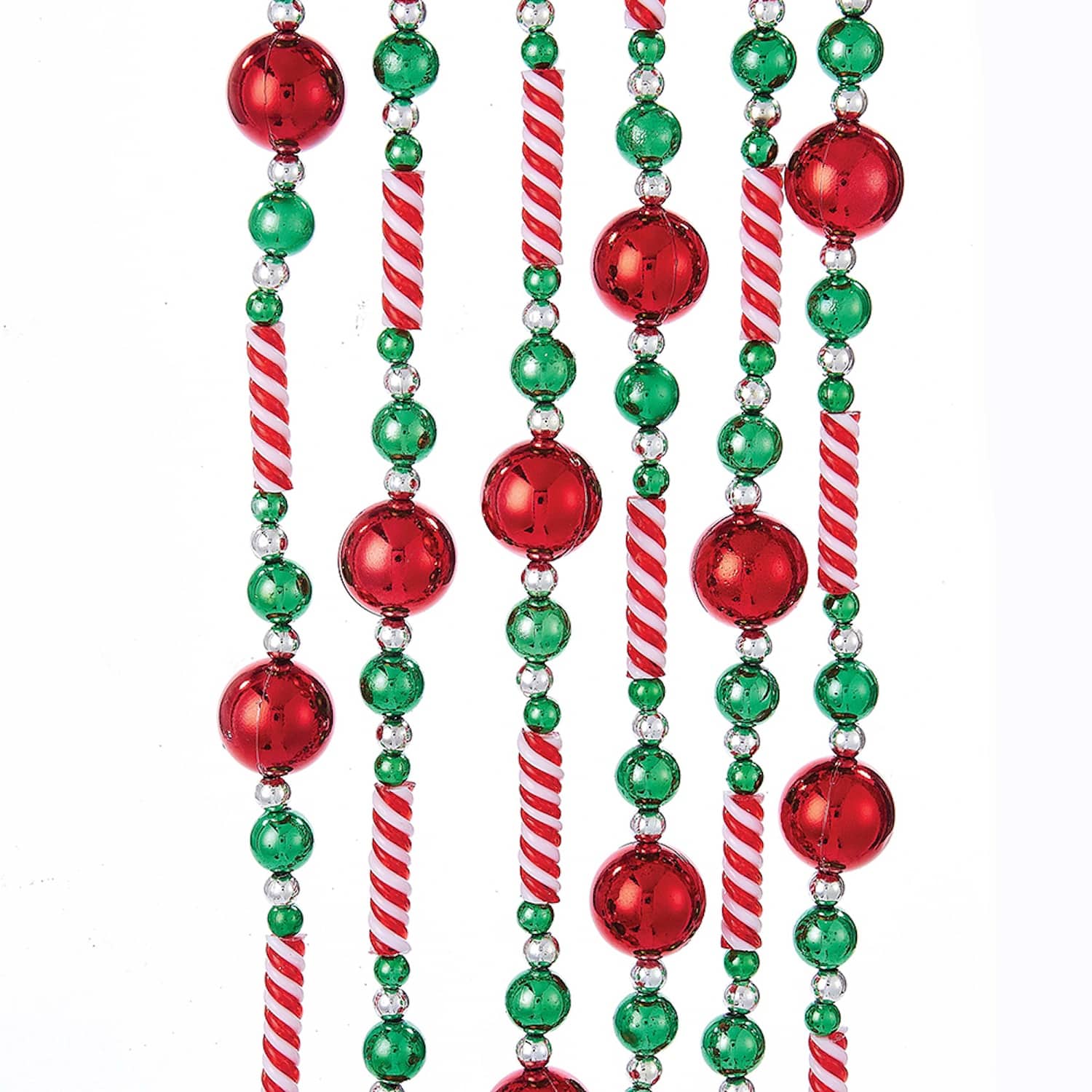 Red White and Green Candy Bead Garland