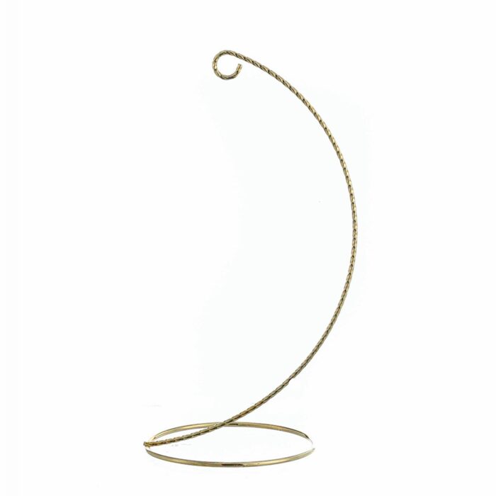 Silver Twisted Metal Ornament Stand