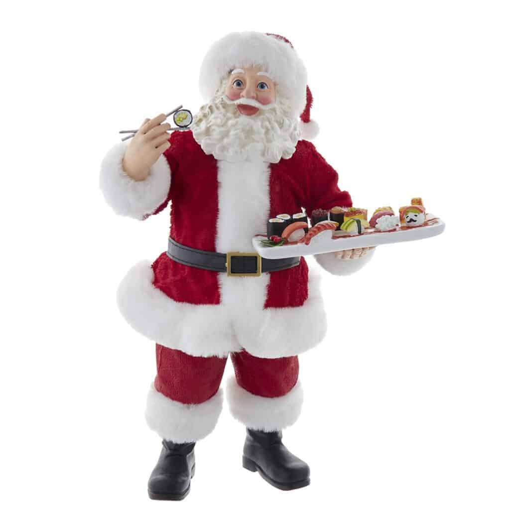 Snacking on Sushi Santa