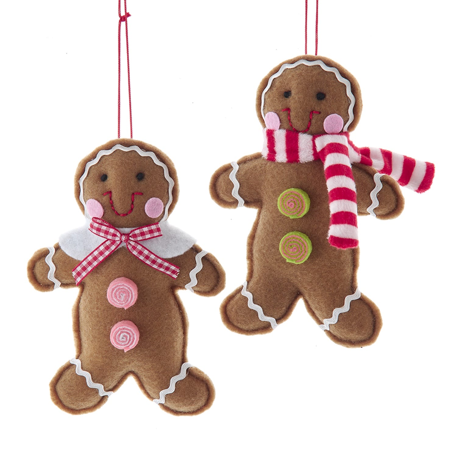 Soft Gingerbread Boy or Girl Ornaments