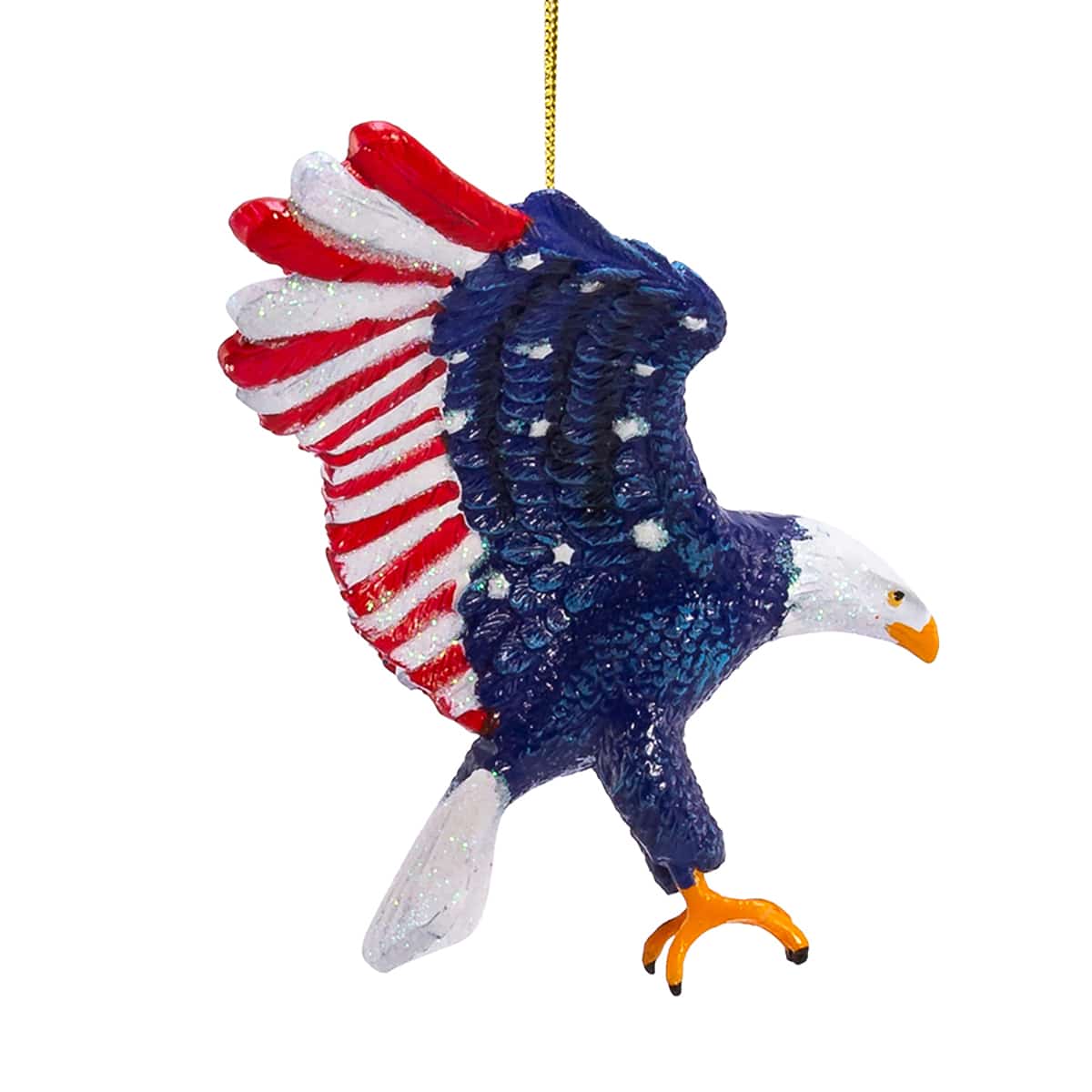 Stars and Stripes Eagle Ornament Back