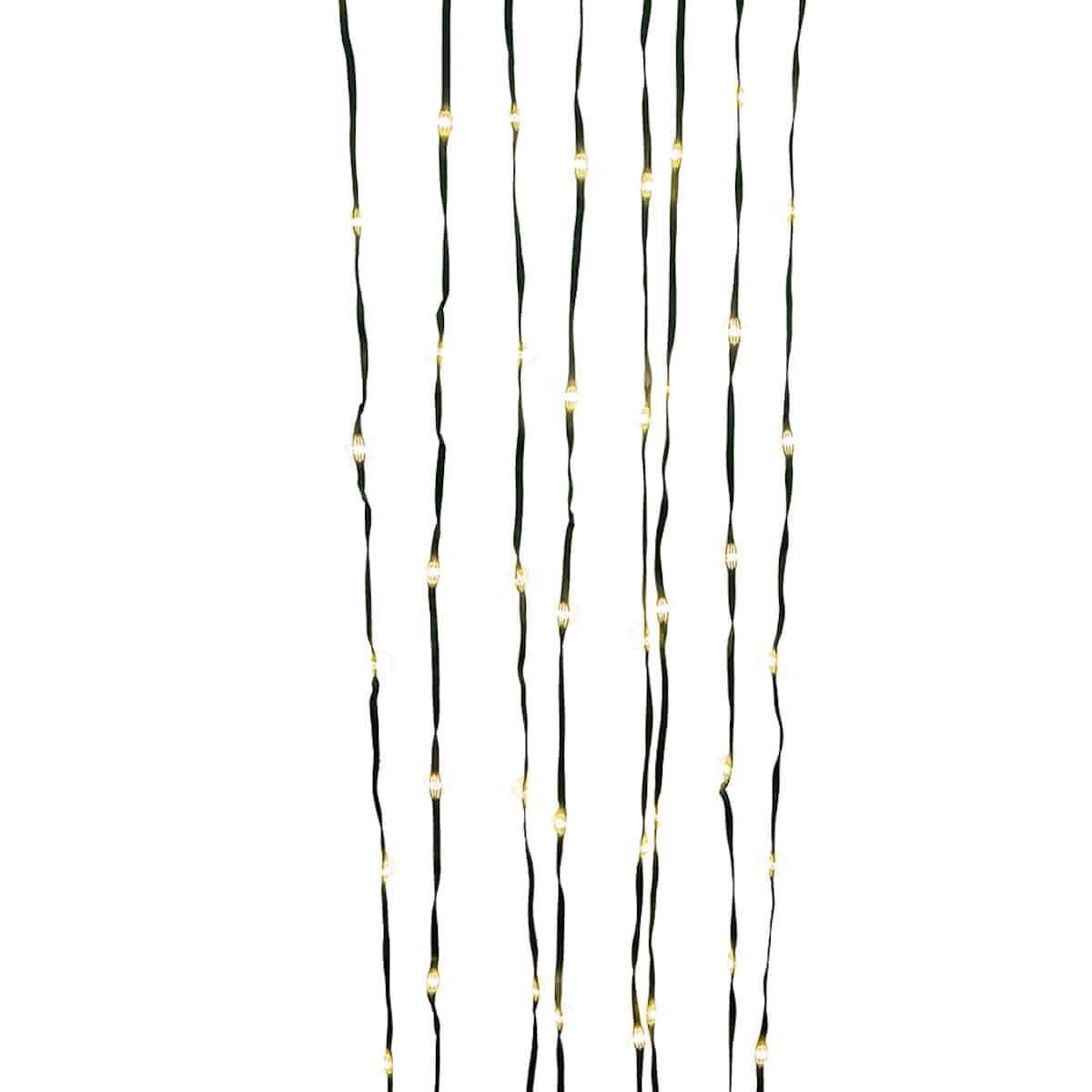 Warm white LED ribbon light strands