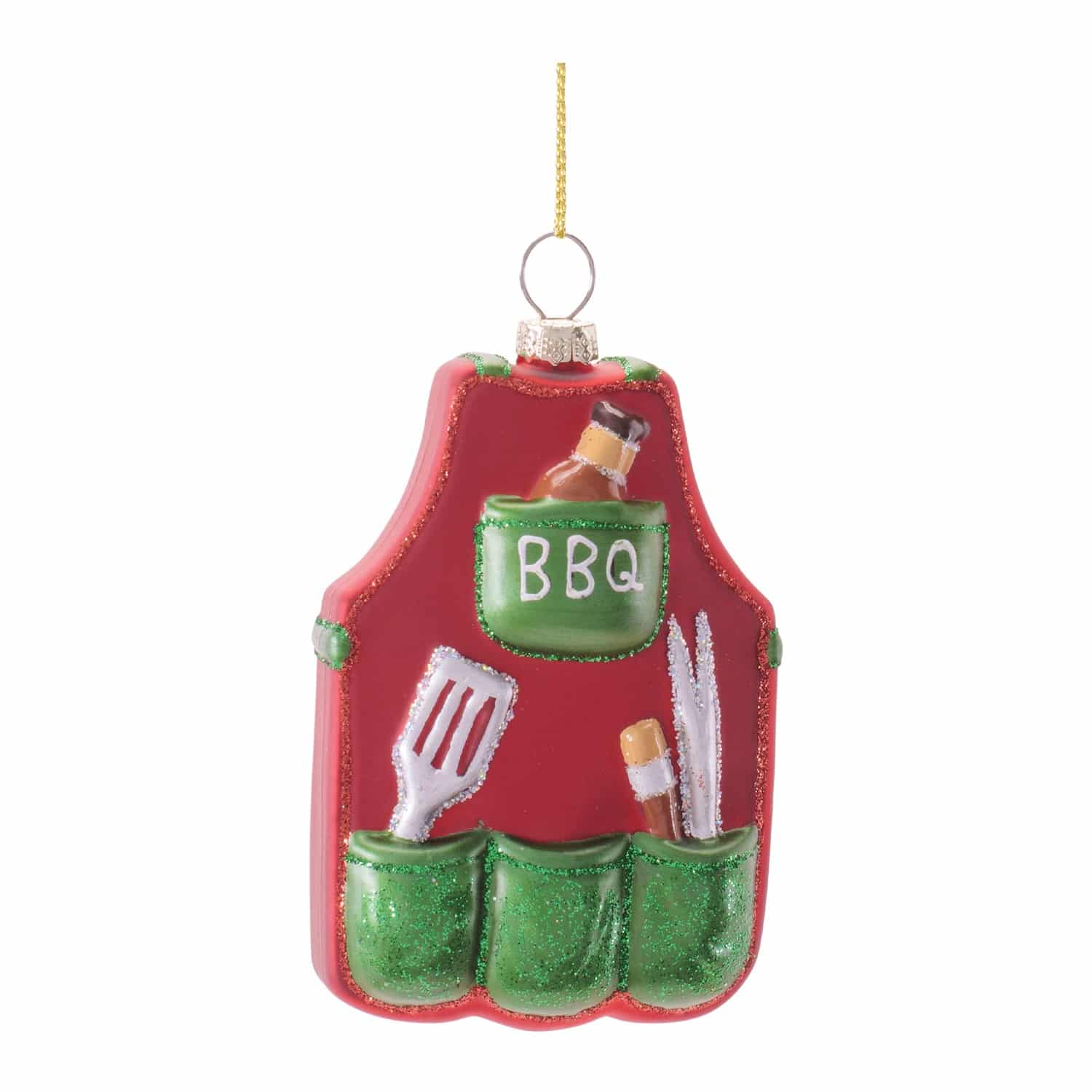 Bbq Essentials Apron Ornament