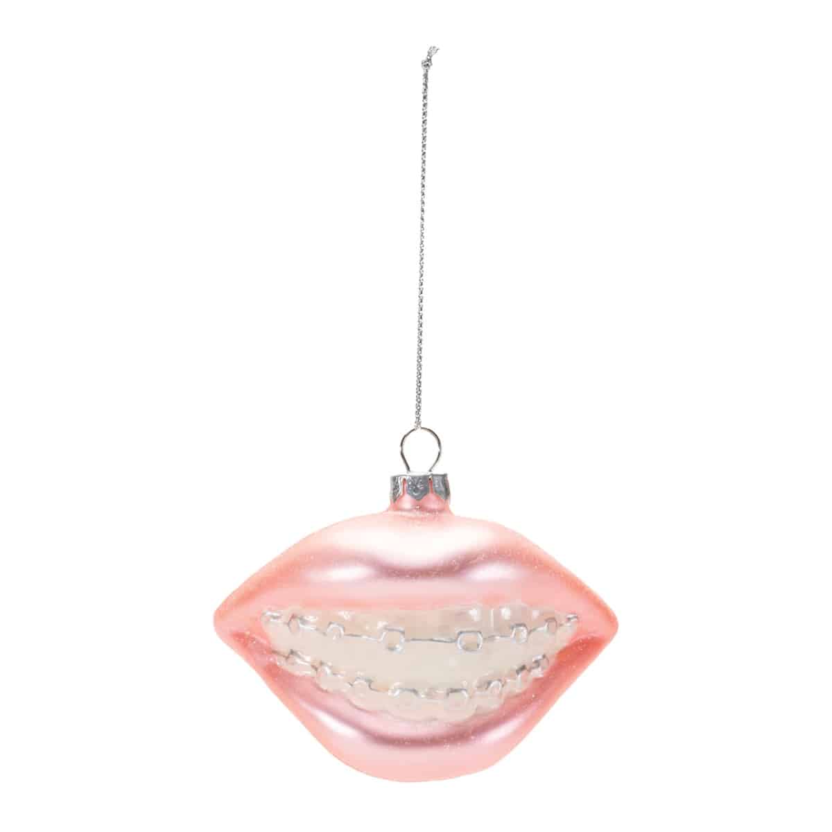 Big Smile Braces Ornament with String