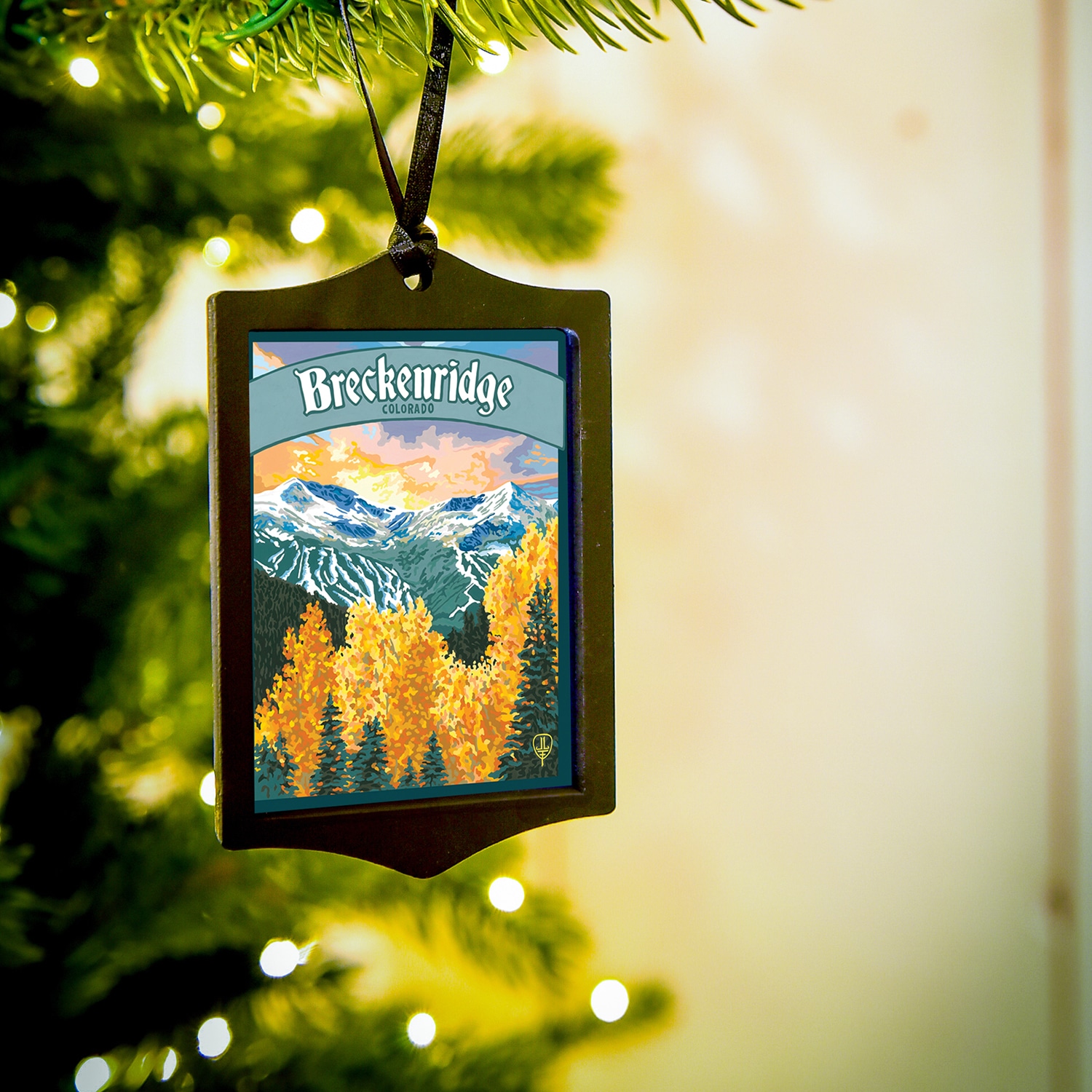 Breckenridge Colorado Ornament by Julie Leidel