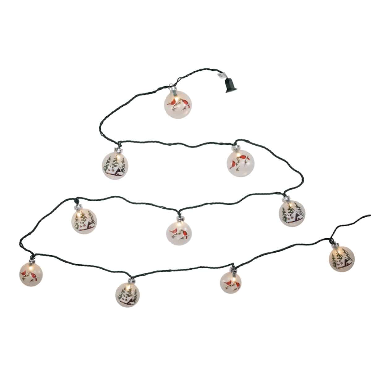 Cardinal and Cabin Light Set Full Strand