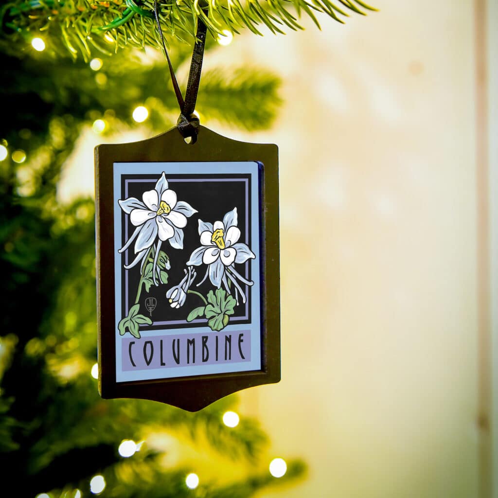Columbine Ornament by Julie Leidel