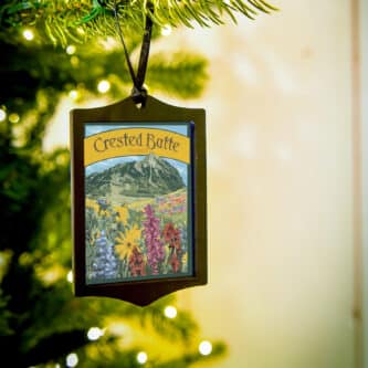 Crested Butte Colorado Ornament By Julie Leidel