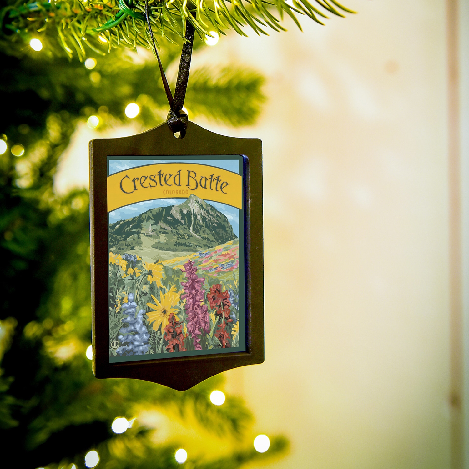 Crested Butte Colorado Ornament by Julie Leidel