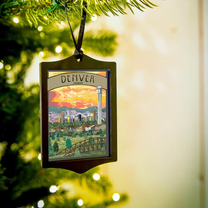Denver Colorado Ornament by Julie Leidel