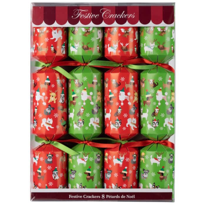 Festive Puppies Christmas Crackers