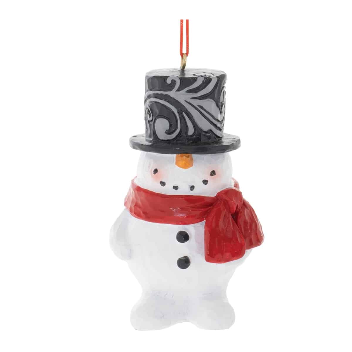 Happy Top Hat Snowman Ornaments with Legs