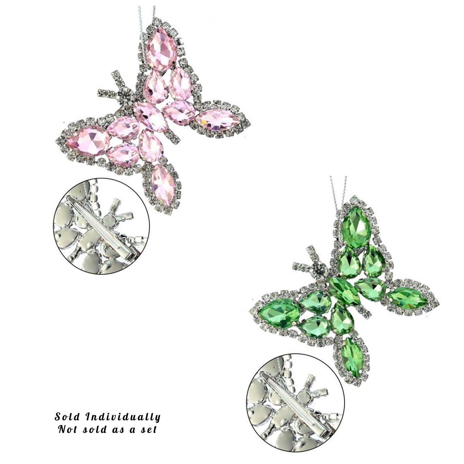Jeweled Butterfly Clip Ornament