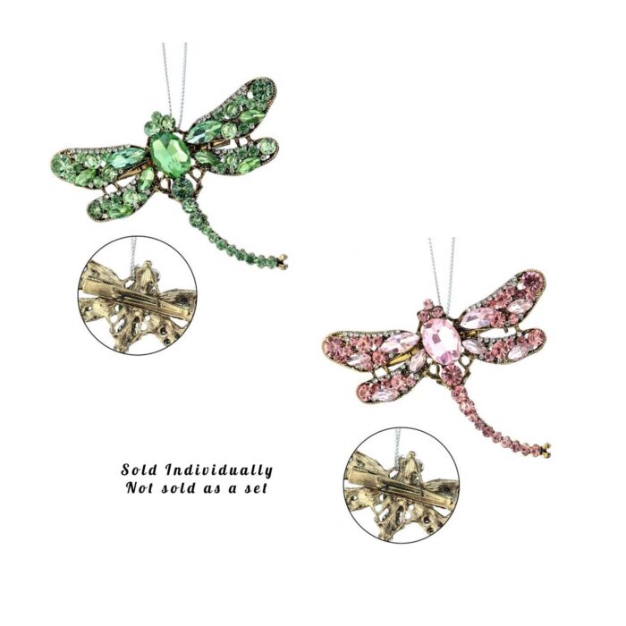 Jeweled Dragonfly Clip Ornaments