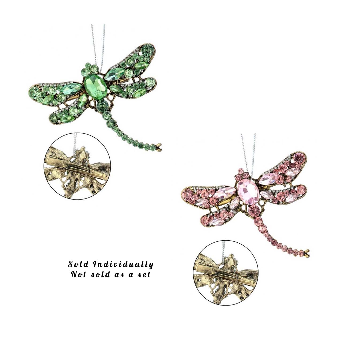 Jeweled Dragonfly Clip Ornaments