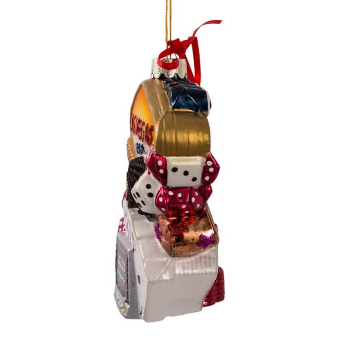 Las Vegas Gambling Ornament Side