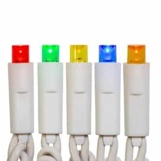 Multicolor 5MM LED Lights White Wire