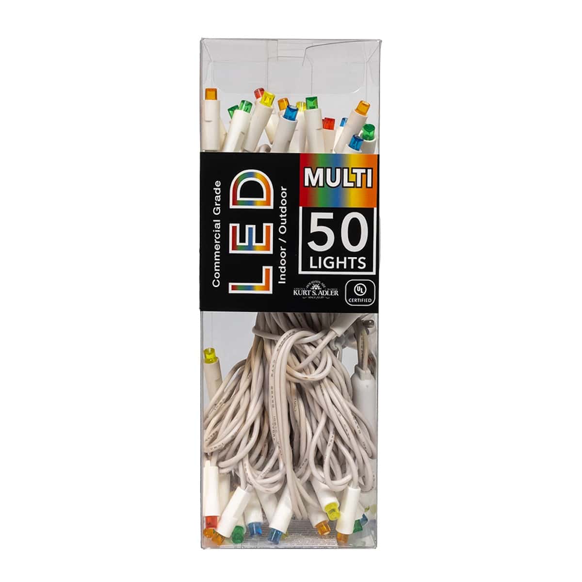 Multicolor 5mm Led Lights White Wire Package