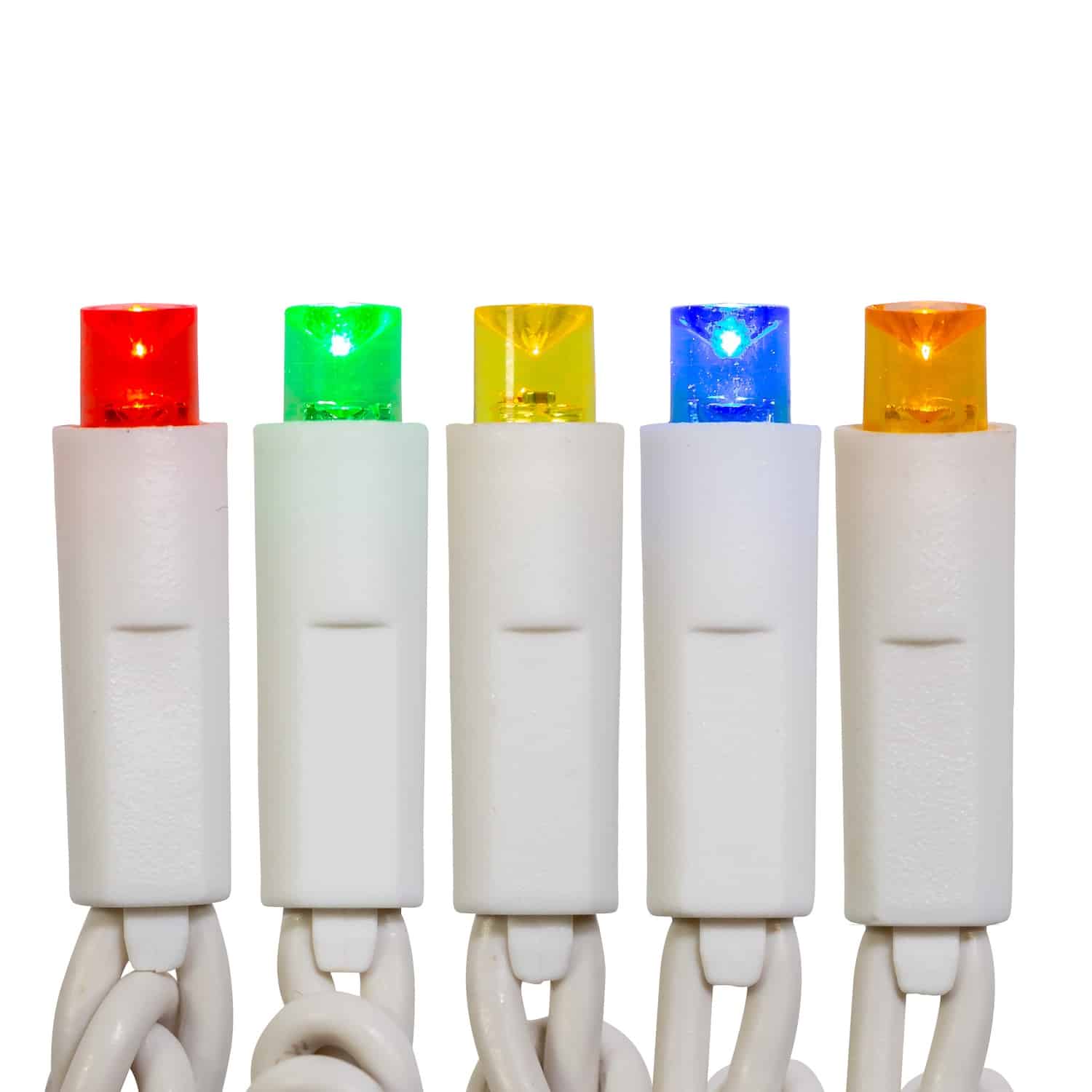 Multicolor 5mm Led Lights White Wire