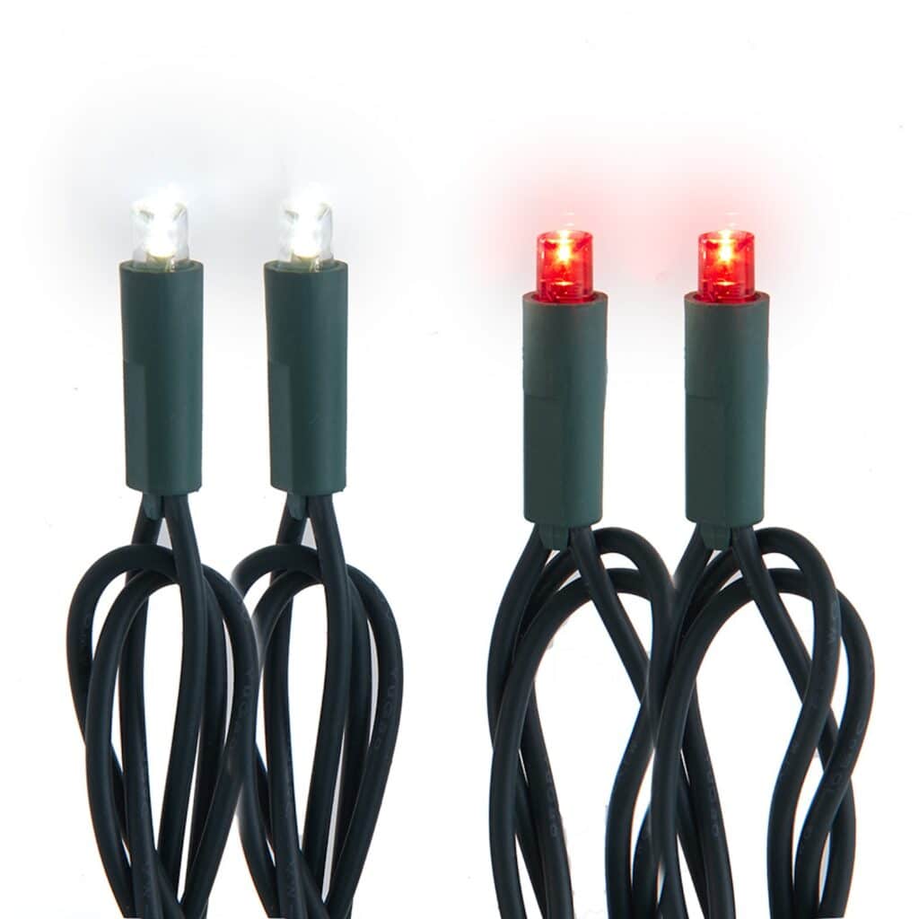 Red and Pure White 5mm Led Lights