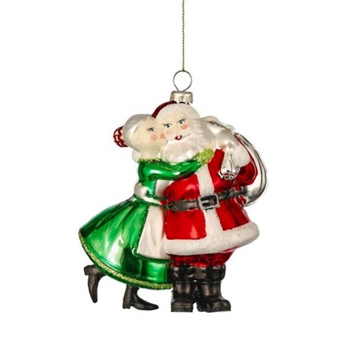 Santa Claus Kiss Ornament