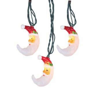 Santa Moon Face Light Set