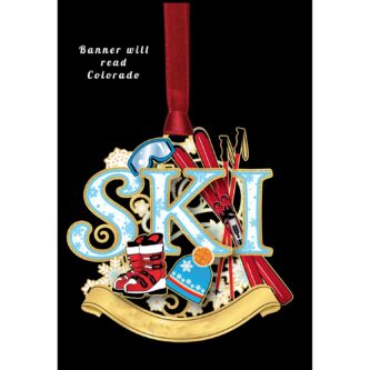Ski Gear Colorado Ornament