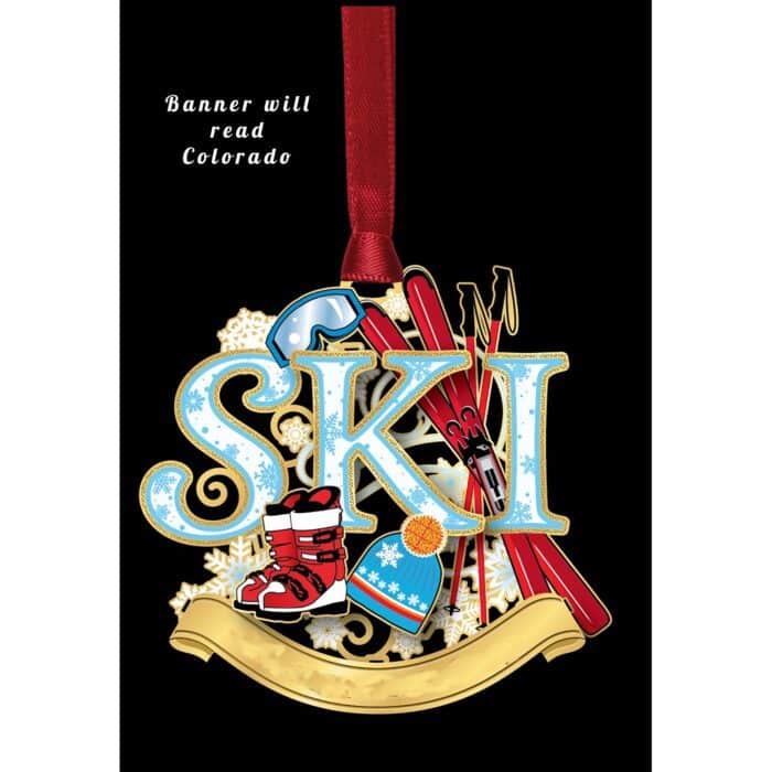 Ski Gear Colorado Ornament