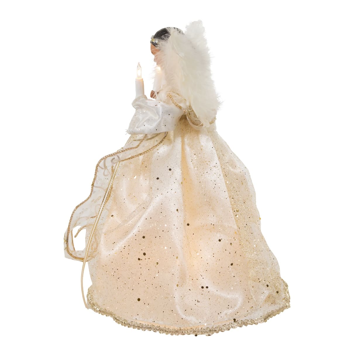 Sparkle Gown Angel Tree Topper Side