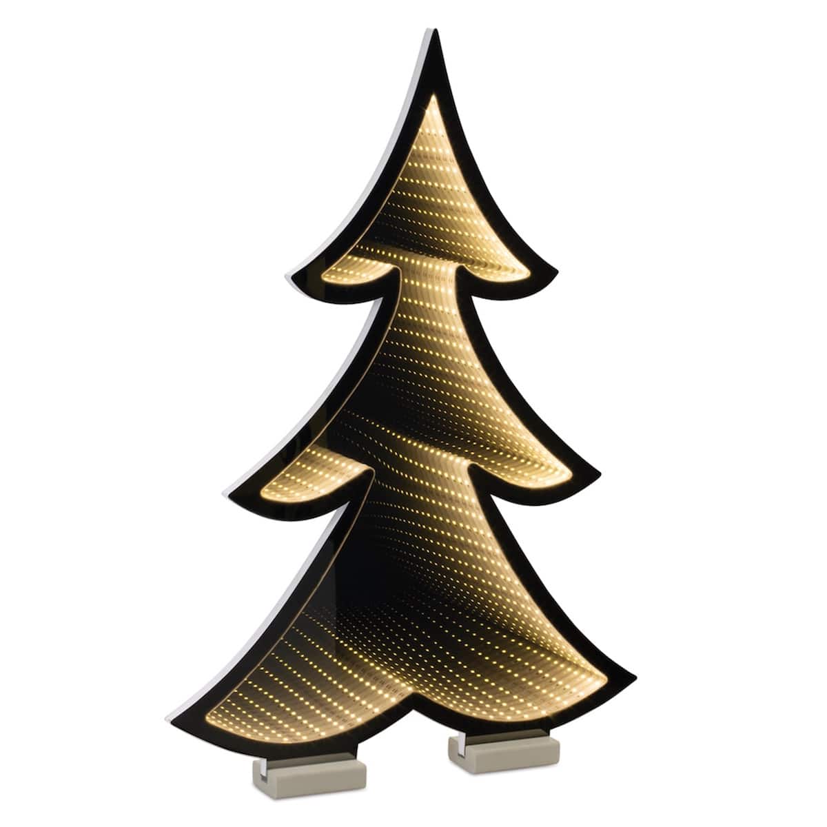Three Tier Pine Tree Infinity Lit Decor Small