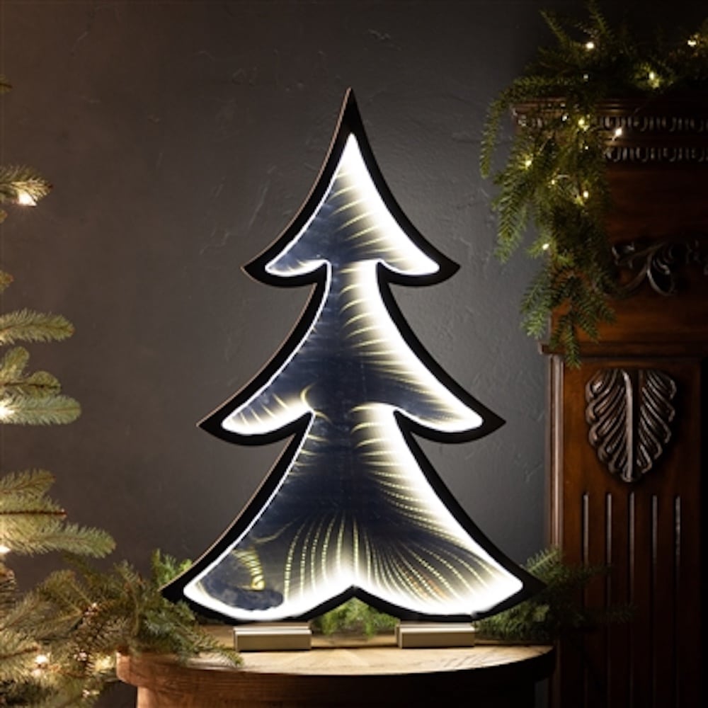 Three Tier Pine Tree Infinity Lit Decor Largelit