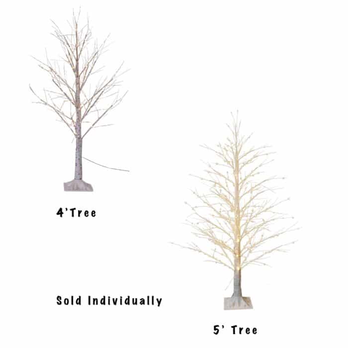 Twinkle Light Birch Twig Tree