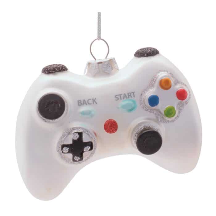 White Game Controller Ornament