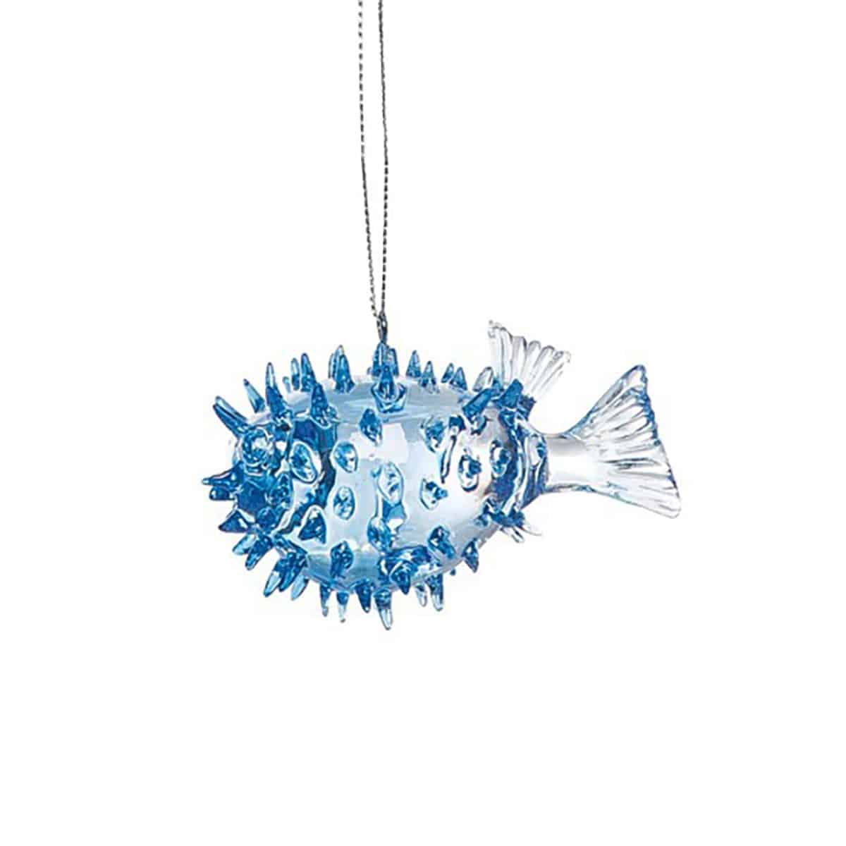 Blue Blowfish Ocean Ornament