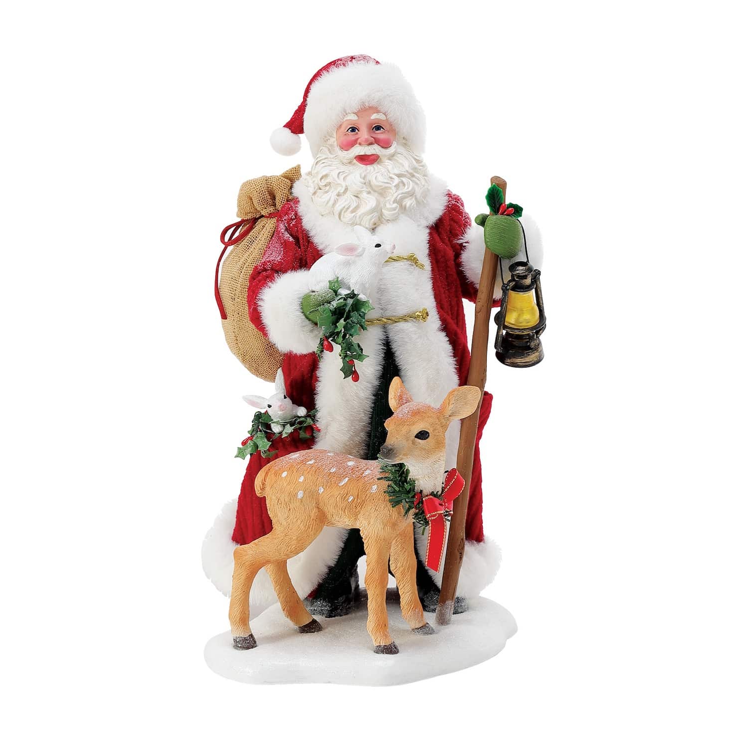 Christmas Critters Santa Figurine