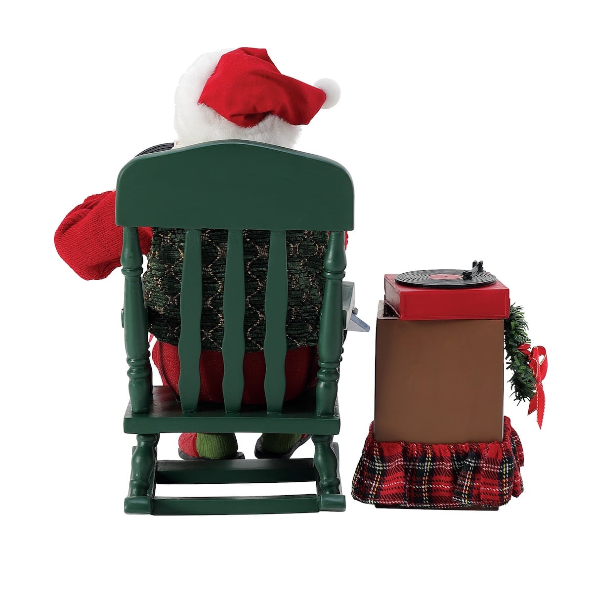 Christmas Grooves Santa Figurine Back