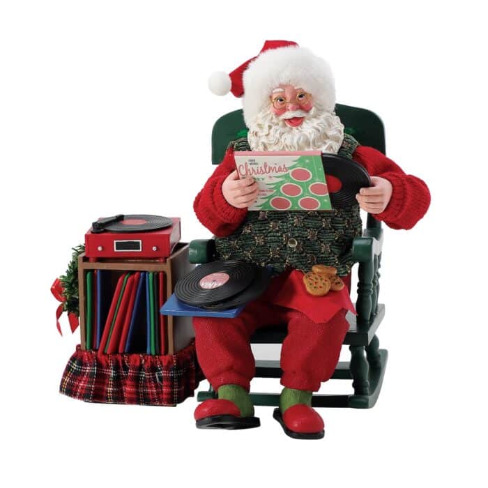 Christmas Grooves Santa Figurine Front
