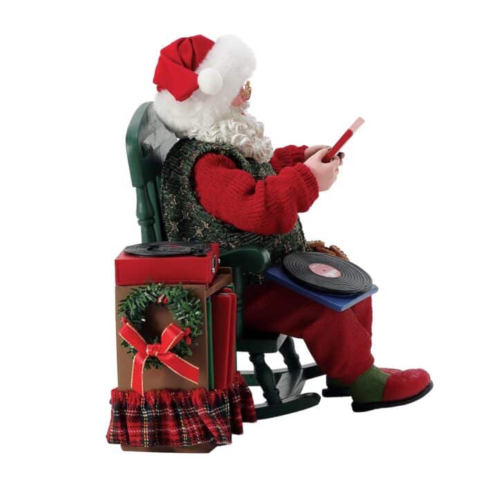 Christmas Grooves Santa Figurine Side