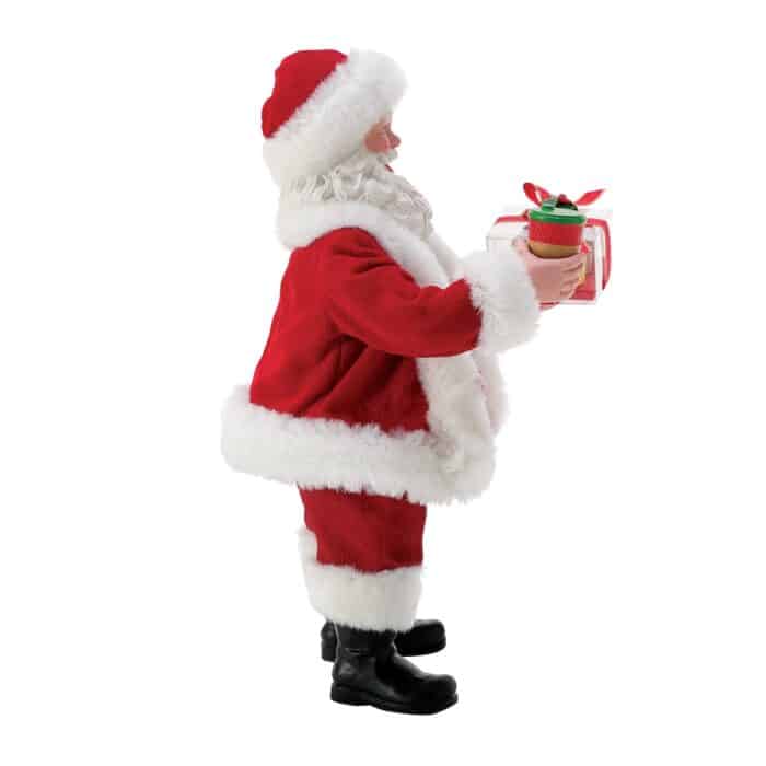 Coffee Break Santa Figurine Side Two