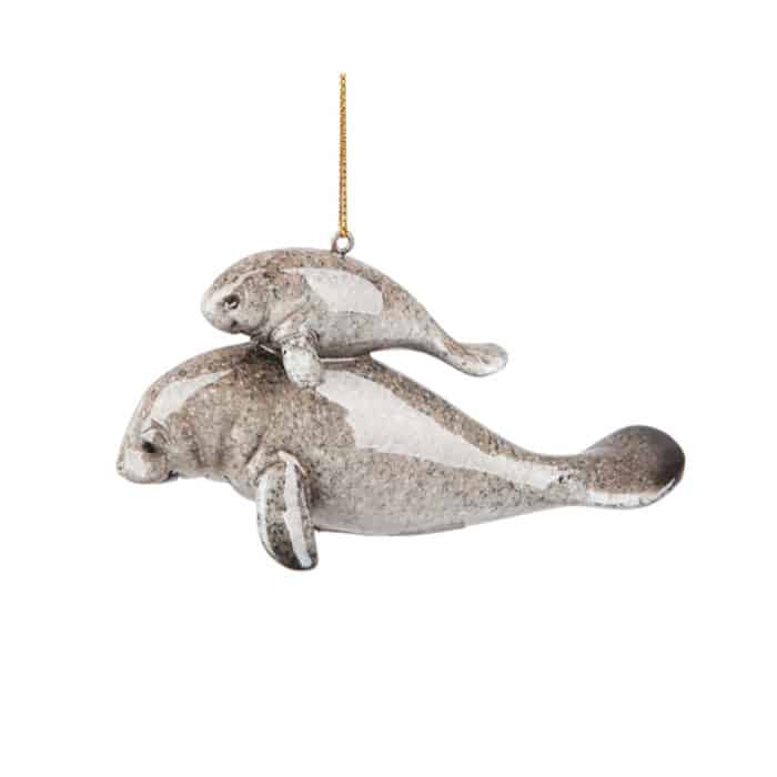 Cozumel Mom  Baby Manatee Ornament