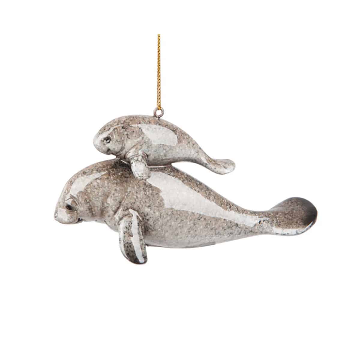 Cozumel Mom  Baby Manatee Ornament