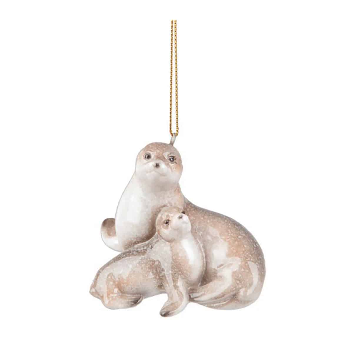 Cozumel Mom  Baby Seal Ornament